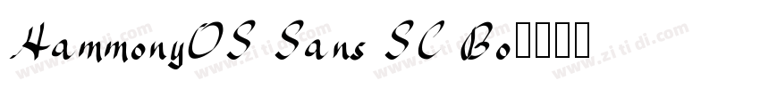 HammonyOS Sans SC Bo字体转换
